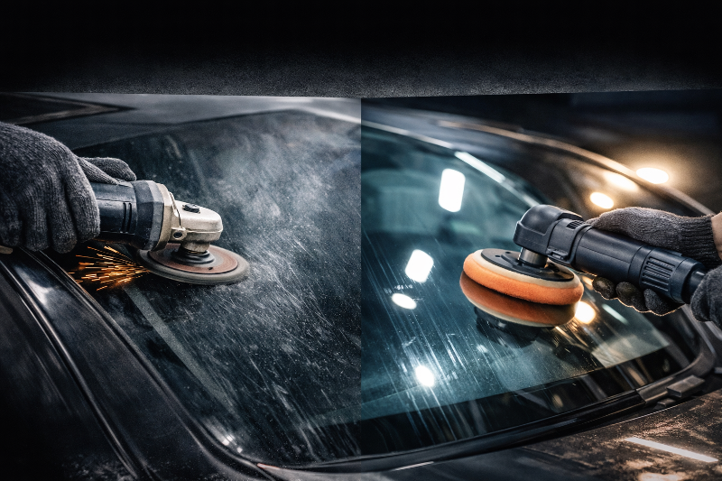 Полировка или шлифовка стекла